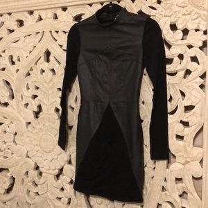 Black pleather dress